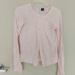 🍀FREEBIE🍀 Lightweight Pink Gap Cardigan Medium